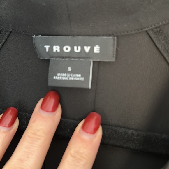 Nordstrom Trouvé cutout surplice top black small 🖤 - Picture 6 of 7